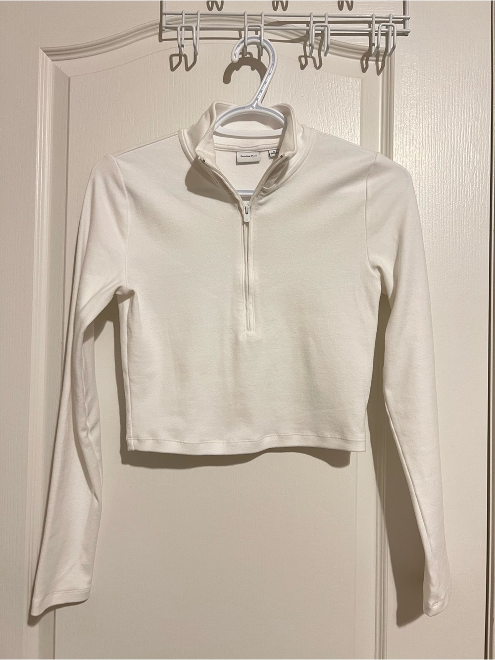 Sunday Best Cotton Cream Crewneck Top